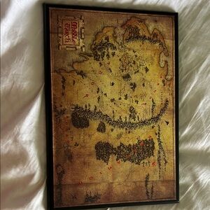 Vintage Style Fantasy Map Wall Art